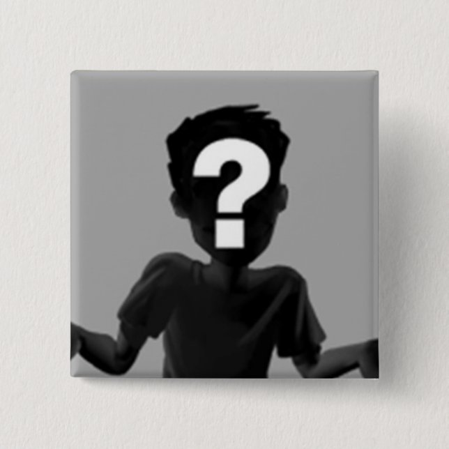 Bóton Quadrado 5.08cm Botão quadrado (Frente)