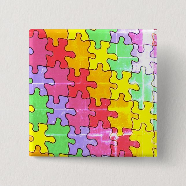 Bóton Quadrado 5.08cm Botão Quadrado (Frente)