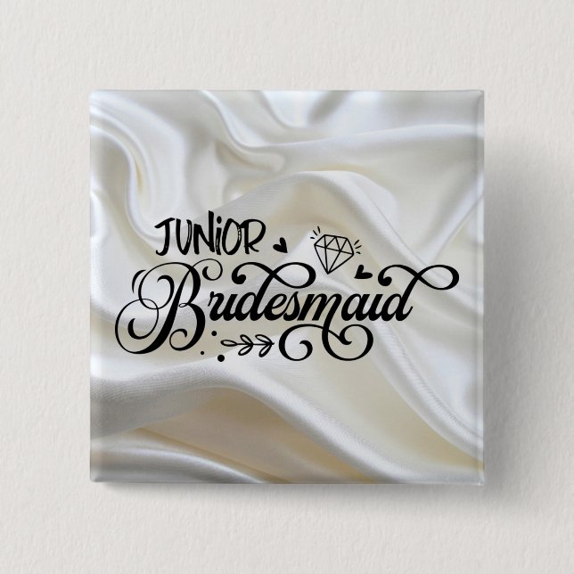 Bóton Quadrado 5.08cm - Botão Quadrado (Frente)