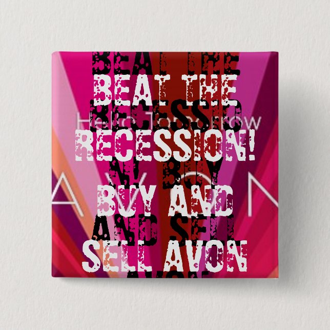 Bóton Quadrado 5.08cm Botão quadrado (Frente)