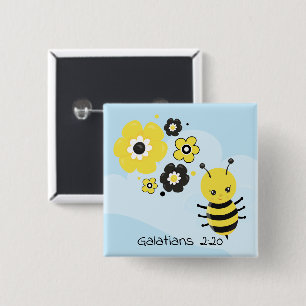 Bóton Quadrado 5.08cm Botão Quadrado