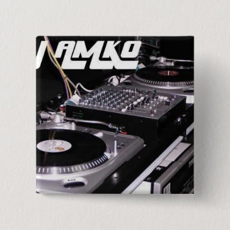 Bóton Quadrado 5.08cm Botão quadrado