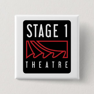 Bóton Quadrado 5.08cm Botão Quadrado