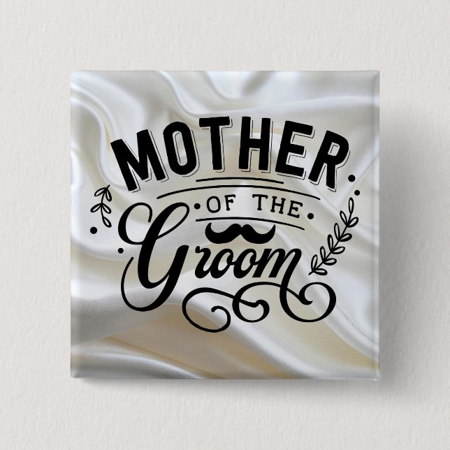 Bóton Quadrado 5.08cm - Botão Quadrado (Frente)