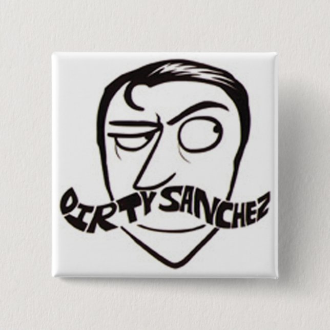 Bóton Quadrado 5.08cm Botão quadrado (Frente)