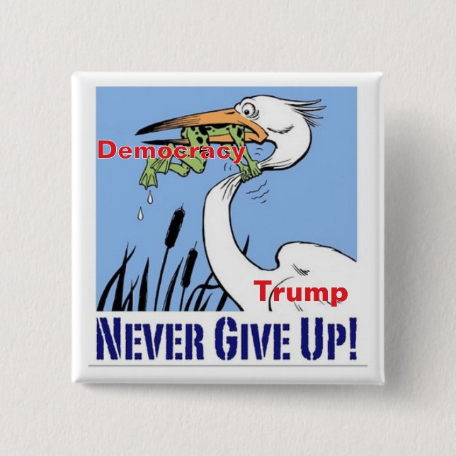 Bóton Quadrado 5.08cm Botão quadrado de 2 polegadas (Frente)