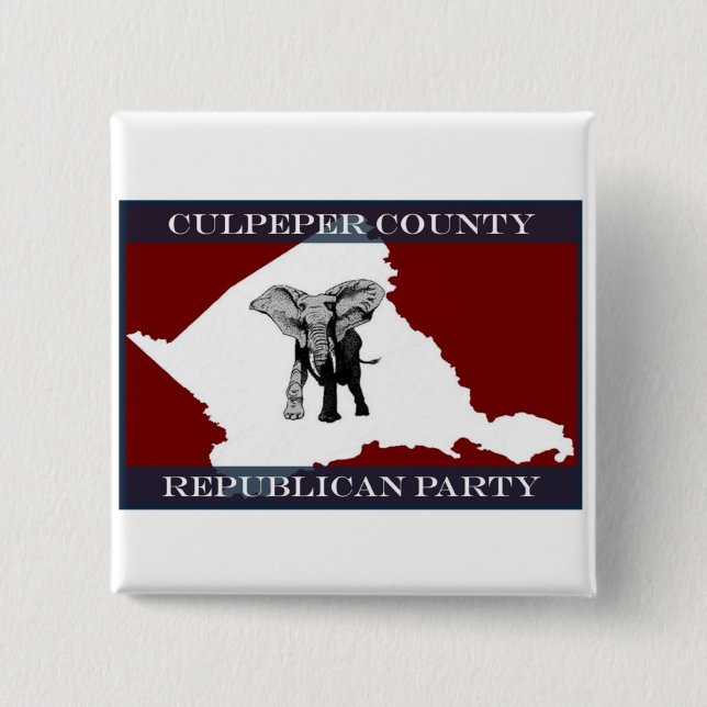 Bóton Quadrado 5.08cm Botão quadrado de CCRC (Frente)