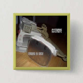 Bóton Quadrado 5.08cm Botão quadrado de Defib