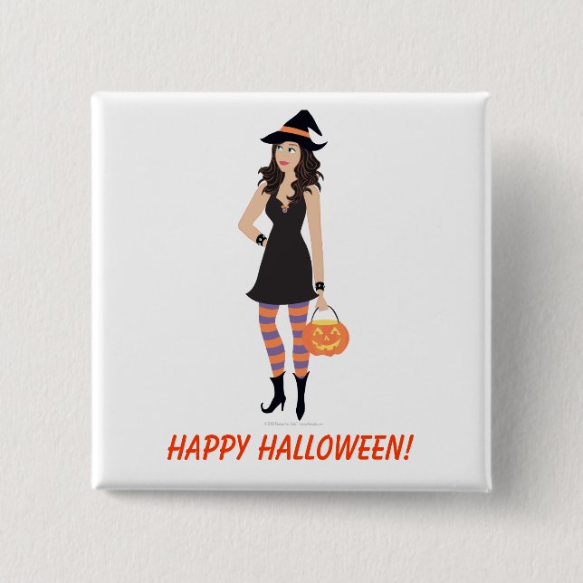 Bóton Quadrado 5.08cm Botão quadrado de DHG (Frente)