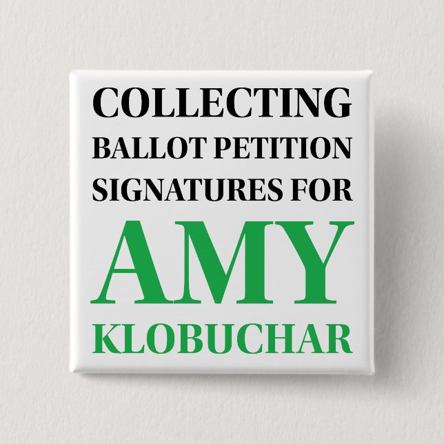 Bóton Quadrado 5.08cm Botão Quadrado de Recolha de Assinaturas do Klobuc (Frente)