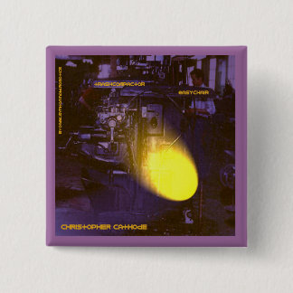 Bóton Quadrado 5.08cm Botão quadrado de Trashcompactor_easychair