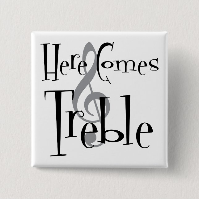 Bóton Quadrado 5.08cm Botão quadrado do triplo (Frente)