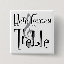 Botão quadrado do triplo