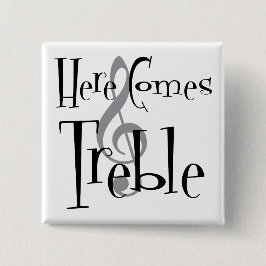 Bóton Quadrado 5.08cm Botão quadrado do triplo