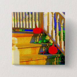 Bóton Quadrado 5.08cm Botão Quadrado 'Duas Bombas'