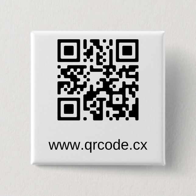 Bóton Quadrado 5.08cm Botão quadrado feito sob encomenda (Frente)