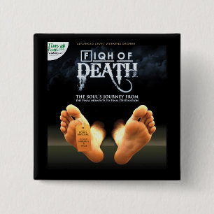 Bóton Quadrado 5.08cm Botão quadrado - Fiqh da morte