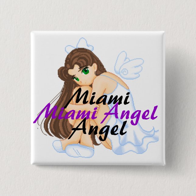 Bóton Quadrado 5.08cm Botão quadrado - personalizado (Frente)