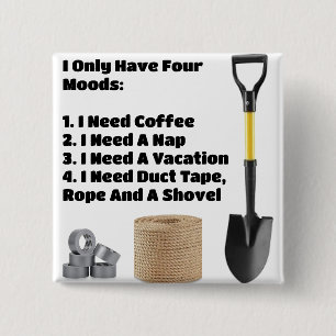 Bóton Quadrado 5.08cm Botão Quatro Moods