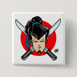 Bóton Quadrado 5.08cm Botão RONIN