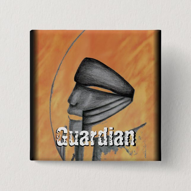 Bóton Quadrado 5.08cm Botão Sem Título (Frente)