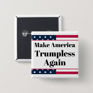 Bóton Quadrado 5.08cm Botão sem Trump