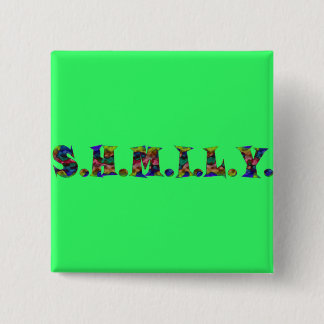 Bóton Quadrado 5.08cm Botão SHMILY