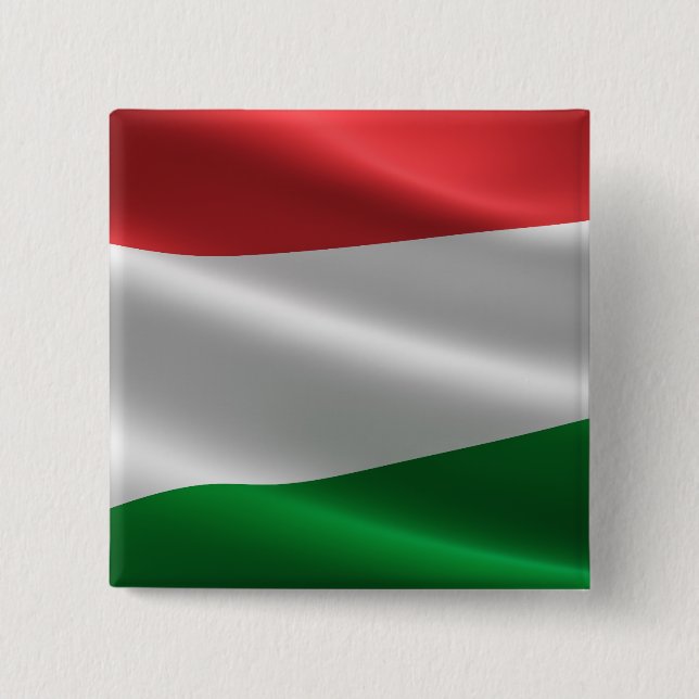 Bóton Quadrado 5.08cm Botão Sinalizador húngaro (Frente)