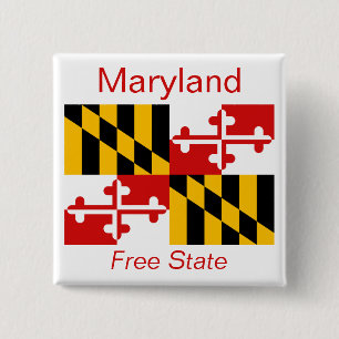 Bóton Quadrado 5.08cm Botão Sinalizador Maryland