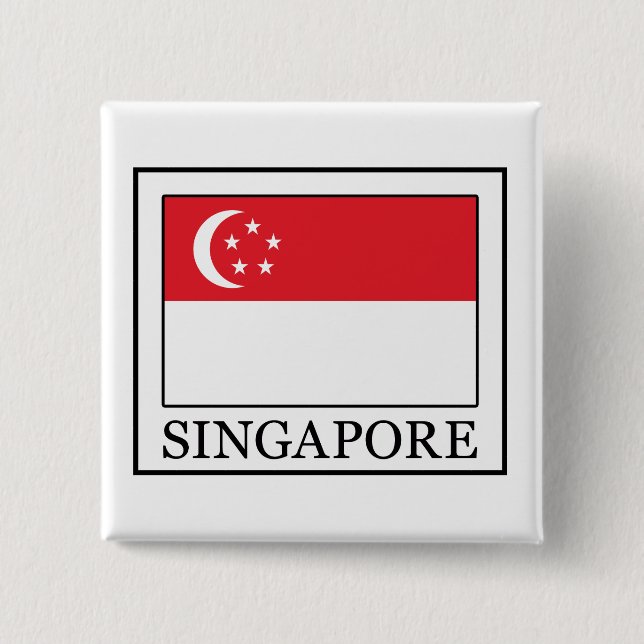 Bóton Quadrado 5.08cm Botão Singapura (Frente)