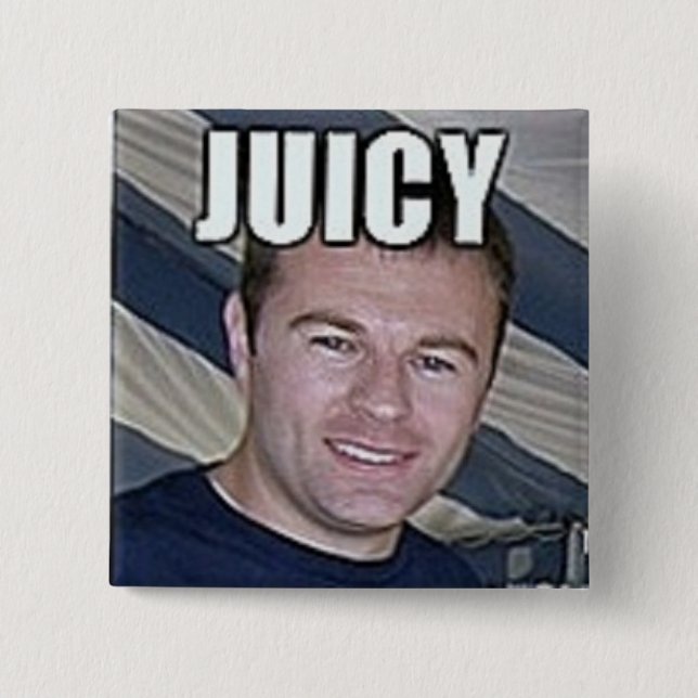 Bóton Quadrado 5.08cm Botão "suculento" de Solomon (Frente)