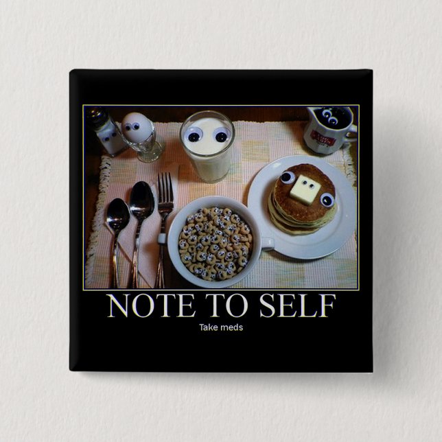 Bóton Quadrado 5.08cm Botão Tome Médios! (Frente)