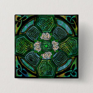 Bóton Quadrado 5.08cm Botão transversal de Connemara