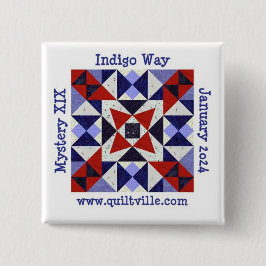 Bóton Quadrado 5.08cm Botão traseiro