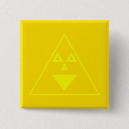 Bóton Quadrado 5.08cm Botão Triangular