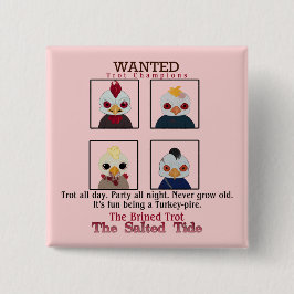 Bóton Quadrado 5.08cm Botão Trot Champion 2024