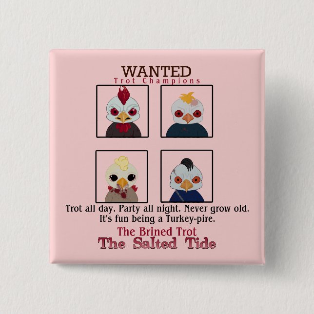 Bóton Quadrado 5.08cm Botão Trot Champion 2024 (Frente)