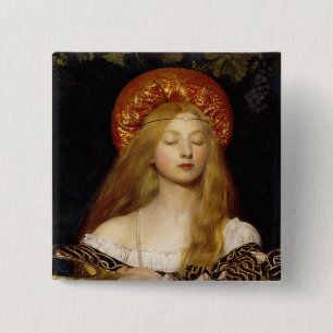 Bóton Quadrado 5.08cm Botão: Vaidade - por Frank Cadogan Cowper