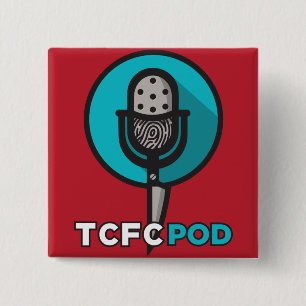 Bóton Quadrado 5.08cm Botão verdadeiro do clube de fãs do crime!