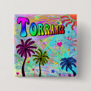 Bóton Quadrado 5.08cm Botão Vivido Romance de Torrance