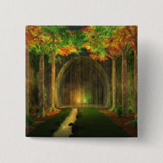 Bóton Quadrado 5.08cm Botão Wellinghall (Frente)