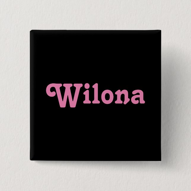Bóton Quadrado 5.08cm Botão Wilona (Frente)