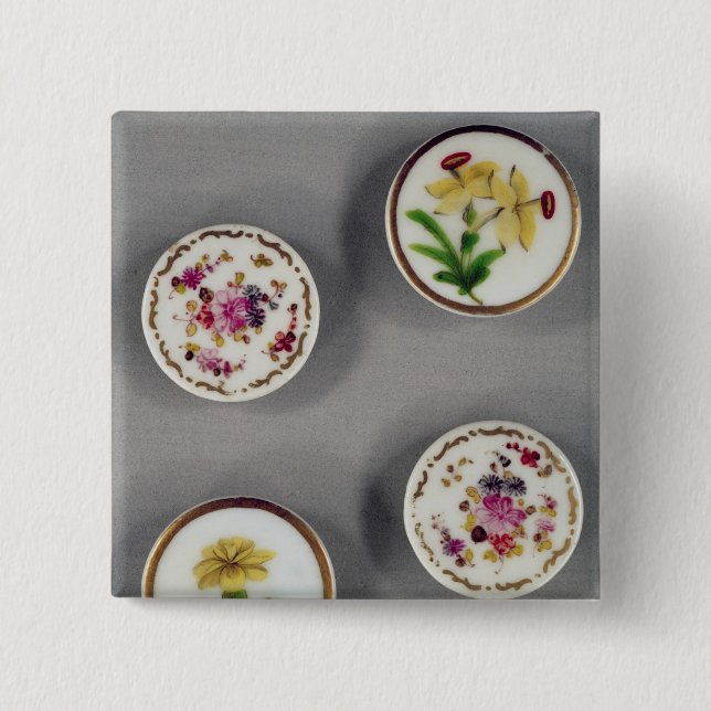 Bóton Quadrado 5.08cm Botões (Frente)