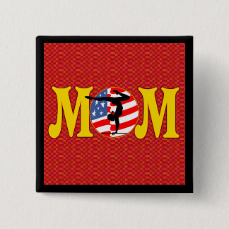Bóton Quadrado 5.08cm Botões da mamã da ginástica