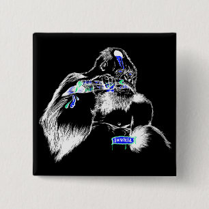 Bóton Quadrado 5.08cm Botões de Andy Howell