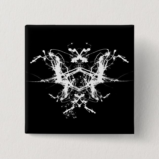 Bóton Quadrado 5.08cm Botões de Andy Howell (Frente)