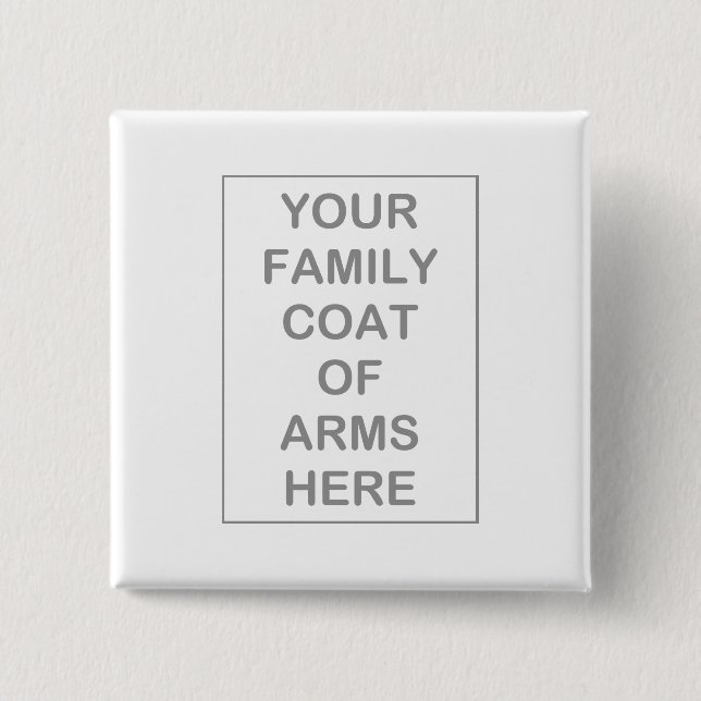 Bóton Quadrado 5.08cm Botões de brasões/crachás (Frente)
