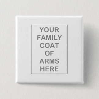 Bóton Quadrado 5.08cm Botões de brasões/crachás