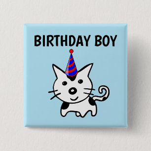 BÓTON QUADRADO 5.08CM BOTÕES DE GATO DO NAMORADO