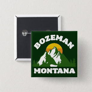 Bóton Quadrado 5.08cm Bozeman, Montana